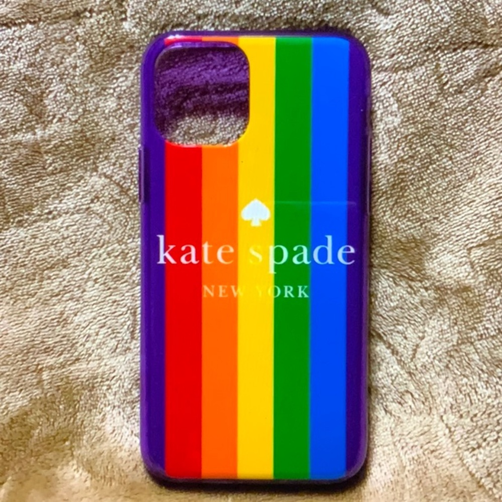 kate spade Rainbow Stripe Purple Edge Phone Case